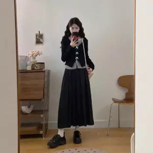 여성 스커트 가을 페이크 슬림핏 빅사이즈 톱+플리츠 원픽3