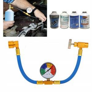 R134a 냉매 가스 리필 자동차 에어컨 호스 충전 게이지 1/2 