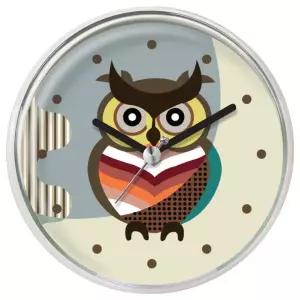 미니 다용도 방수 주방 욕실 캐릭터 흡착 벽 CN-849CC부엉이C 시계