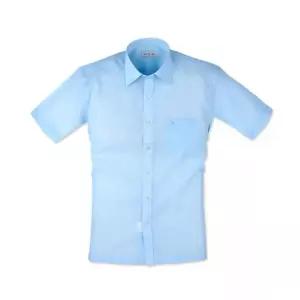 블루셔츠 레귤러 파란색셔츠 기능성여름셔츠 블루 얇은반팔셔츠 특수소재