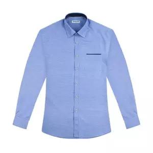 패턴 블루 프린트셔츠 파란색 핀도트 블루셔츠 셔츠 긴팔 프린트 파란색셔츠