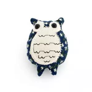 올빼미 남자브로치 패션악세사리 동물모양 3컬러 부엉이 정장브로치
