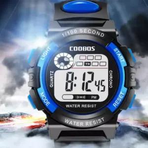 LED 다기능 스포츠 등산 생활 방수 디지털 손목 시계 아동