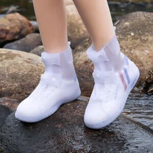 남성 여성을 위한 내구성 있는 재사용 가능한 모래 조절 접이식 스노우 부츠를 비 방수 갈로쉬용 실리콘 신발 커버 노 슬립 레인 보호대