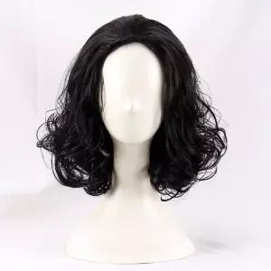 남자 긴머리 단발 브라운 블랙 가발 파마 곱슬 장발 펌