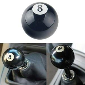 릴 기어 시프트 레버 노브 블랙 8 볼 당구 핏 수동 자동차 변속기 액세서리 호환