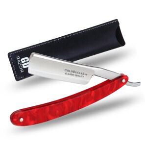 스태빌라이저가 없는 스트레이트 엣지 면도기 남성 이발사 면도기, 아크릴 손잡이 면도 안전