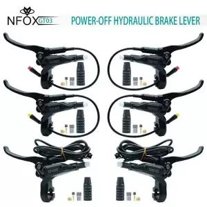 호환  Bafang 파워 오프 오일 브레이크 3 핀 접이식 전자 자전거 핸들 브레이크 유압 펌프 업 레버 산악 자