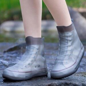 수그리 슈즈, 방수 레인 슈즈 커버 재사용 가능한 접이식 부츠 미끄럼 방지 고무 밑창 오버슈즈 보호대, 버튼이 달린 캠핑 여행용 갈로쉬 청소