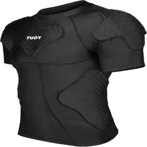 남성 패딩 압축 셔츠 축구 어깨 패드 갈비뼈 보호대 성인 야구 농구 보호 장비용 가슴