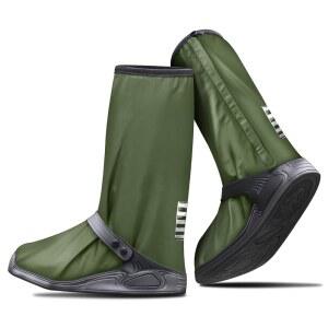 아멩센 비 오버슈즈 방수 신발 부츠, 발 진흙 보호자 게이터 남성 여성 눈 모래 먼지 (군용 녹색, 2XL) 커버