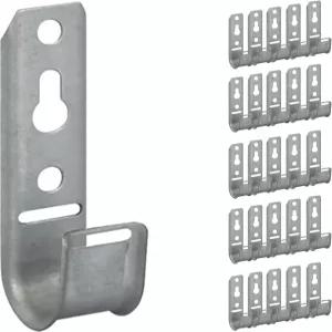 구조화된 케이블 및 관리를 위한 ICC 3/4인치 벽걸이 J-Hook ？ 25팩 지지 J 후크(리테이너 클립 없음) 아연