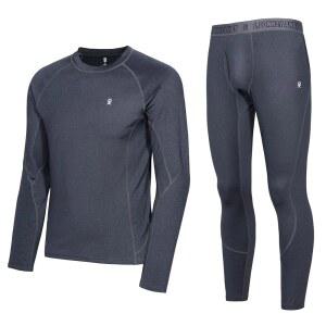 리틀 당나귀 앤디 남성용 보온 속옷 세트 퍼포먼스 베이스 레이어 위킹 액티브 롱 존스 상하의 플라이