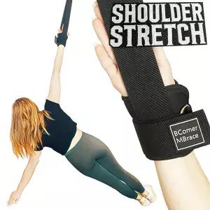 BComer MBrace - 어깨 스트레칭 풀리 부상 후 모빌리티 손목 보호대 견인 장치 프라빌로 트레이너 그립