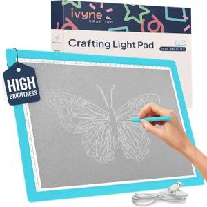 비닐 제초용 iVyne 코드 라이트 패드 - A4 드로잉용 박스 트레이싱용 보드 다이아몬드 페인팅 제초 스케치
