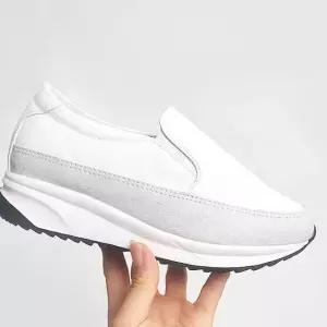 편안한 키높이 초경량 중년신발 인기 여성 여름보트 슬립온 스타일 [f92258C]