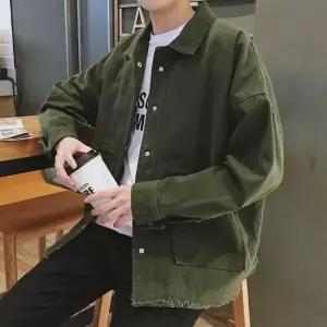 후드청 패션 트러커 크롭 코듀로이 캐쥬얼 캐주얼 차이나 재킷 자켓 [fA08359]