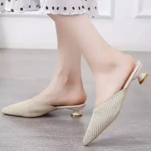 힐구두 편한 캐주얼 정장 이쁜 여성 신발 슬리퍼 브랜드 뮬 [f5D2F78]