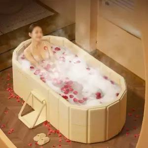 휴대용 간이욕조 반신욕조 찜질 반신욕 성인 전신 욕조 접이식 가정용