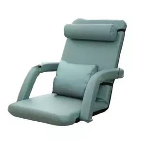 등받이좌식의자 팔걸이 방석 게이밍 허리 접이식 1인용 침대용 좌식 의자 바닥의자