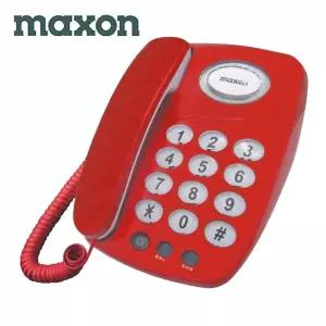 플래시 재다이얼 일반 유선전화기 온후크 심플 맥슨107레드 [fA02251]