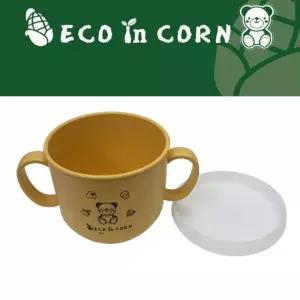 환경식기 옥수수식기 실리콘 양손컵 옥수수 양손보울 에코인콘 뚜껑