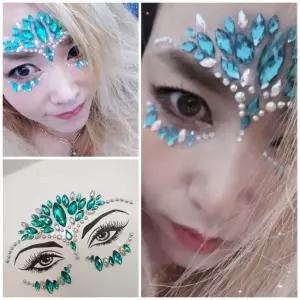 할로윈 스티커 파티큐빅 메이크업 페이셜 보석스티커 쥬얼리 바디쥬얼리