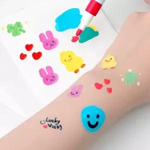 팬시스티커 어린이선물 유치원선물 전용마커 그리는 아동선물 세트 타투스티커