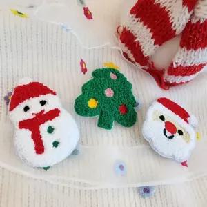 똑딱삔 싼타클로스 눈사람핀 앞머리핀 트리 산타핀 크리스마스 똑딱핀 1P