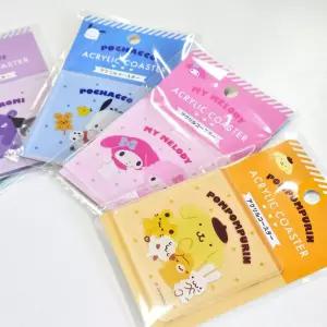 홈카페 인테리어 소품 캐릭터 투명 아크릴 컵받침 티코스터 5종