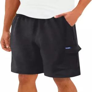 크고 키가 큰 남성용 랭글러 카고 반바지 플리스 헤비급 남성 스웨트