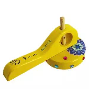 원목 줄팽이 만들기 노랑 5인/팽이/교구/나무/실팽이/초등/장난감/스쿨/설날/세트/DIY/민속/놀이/재료