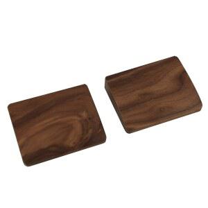 대부분의 기계식 키보드를 위한 2개의 미니 나무 손목 받침대 휴대용 이동식 단단한 호두나무 너도밤나무 Numpad Sp64