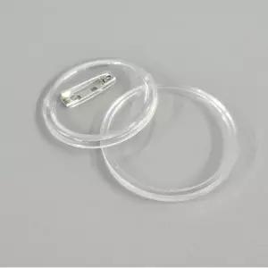 굿즈 제작용 투명 핀뱃지 DIY 재료 44mm 패션 브로치 소품 배지