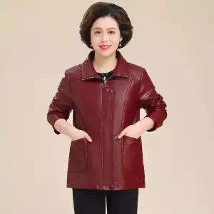 춘추 겨울 빅사이즈 가죽 바람막이 재킷 코트 트렌치 여자코트 원템3