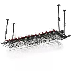 천장 와인랙 거치대 선반 진열 골드 인테리어용