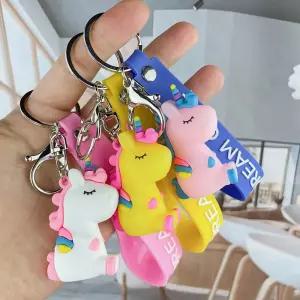 귀여운 디자인 가방 꾸미기 유니콘 키링 열쇠고리