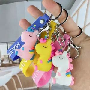컬러 신비로운 유니콘 귀여운 액세서리 아이템 키링