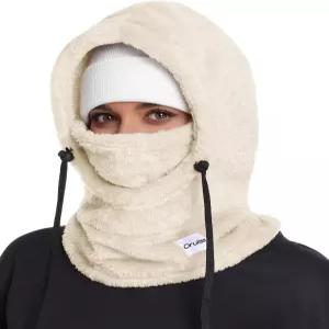 겨울 보온 발라클라바 여성용 폴라 플리스 후드 스키 마스크 방풍 커버 모자 넥 워머 스카프