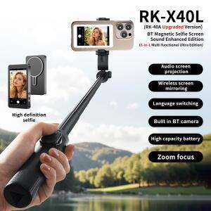 스마트폰 마그네틱 모니터 스크린 프로젝터 폰 후면 카메라 브이로그 셀피 라이브 스트림 비디오 녹화용 안