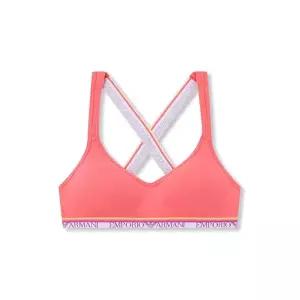 엠포리오 아르마니 언더웨어 여성 스트라이프 밴딩 크로스 스트랩 브라 (0825181527) 0825181527-EDT