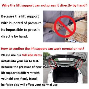 호환 2PCS 뒷 트렁크 리프트 지원 CITROEN C5 2001용 가스 스프링 충격 스트럿츠