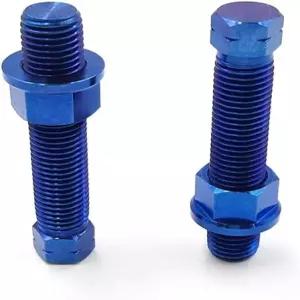 PROTOM 모터사이클 티타늄 합금 체인 조절기 볼트 1쌍 M8*1.25 모터크로스 CRF WRF YZF KXF RMZ 더트