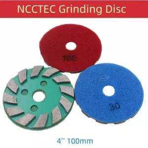 호환  3pcs Klindex 4 인치 다이아몬드 금속 본드 그라인딩 커팅 휠 디스크 패드 100mm C20-C35 콘크리트