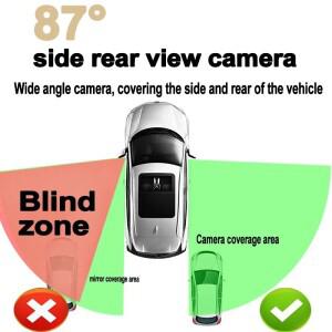호환 카산보 차량 측면 카메라 3M 스티커 설치 야간 시야 HD 블라인드 스팟 주차 좌우 3색