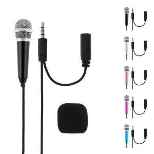 안드로이드 전화 컴퓨터/노트북용 3.5mm 휴대용 미니 마이크, 사랑스러운 보컬