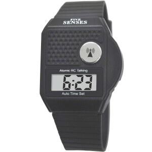 FIVE SENSES - 영어 아토믹 토킹 시계, 노인 시각 장애인 남성 여성을 위한 사용하기 쉬운 소리가 있는 시끄러운 제품 1026