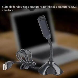 노트북 및 컴퓨터 용 VIKEFON USB 마이크 조정 사용 스튜디오 노래 게임 스트리밍 Mikrofon 스탠드 홀더 데