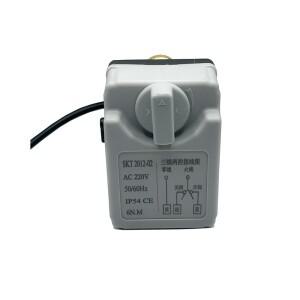 호환 220VAC DC24V 수동 스위치 전동 볼 밸브 모터 3 선 2 제어 전기 액추에이터