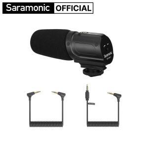 Saramonic SR-VM1X 카디오이드 온 카메라 샷건 마이크, 아이폰 호환 안드로이드 DSLR 캠코더 라이브 스트리